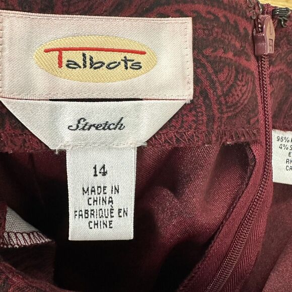 Maxi Skirt Womens Size L/14 Dark Paisley Velvet Black Whimsigoth Fairy Y2K Vtg. - Picture 9 of 10